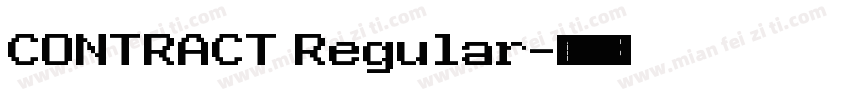 CONTRACT Regular字体转换